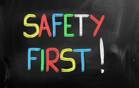 安全第一概念帮助协议程序事故警觉警告情况预防木板风险图片