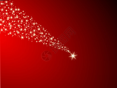 红背景的落星星星泛星人电话黑色踪迹祝福新年季节火球小行星图片