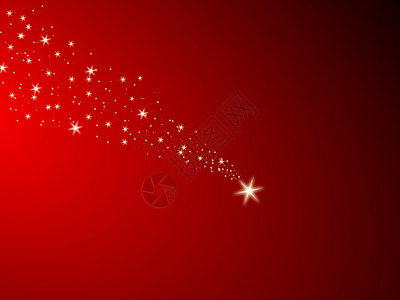 红背景的落星圣诞星星运气艺术踪迹祝福彗星幸福火球黑色图片