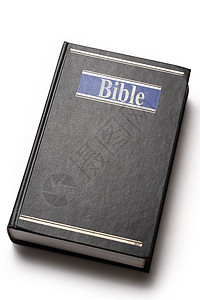 白色背景的黑色圣经黑圣经书教科书皮革数据遗嘱报告贮存目录文档记录工作图片