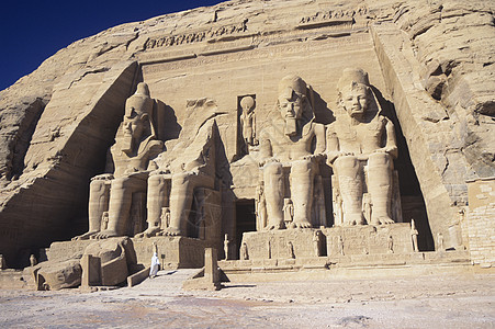 婚礼摄影Abu Simbel的Ramesses二世寺背景