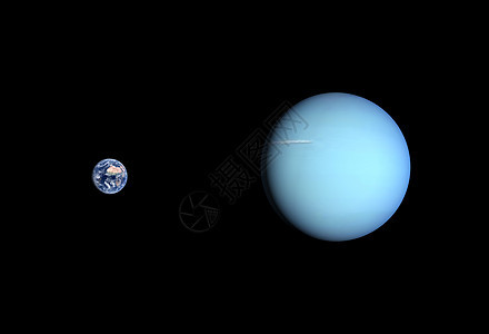 地球和天王星行星星球科学外星人星系太阳气体宇宙宇航员轨道天文学图片