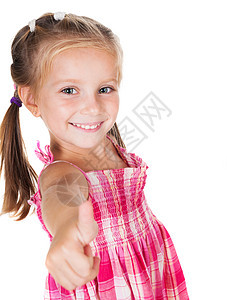可爱的小女孩工作室孩子女孩们孩子们幸福头发童年女性喜悦乐趣图片
