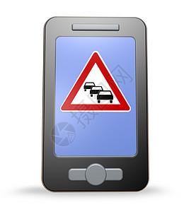 交通流量应用程序安全危险三角形运输技术警告入口汽车手表街道图片