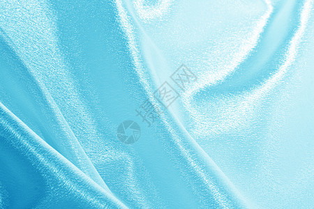 蓝丝窗帘纺织品织物蓝色材料奢华帆布布料曲线海浪背景图片