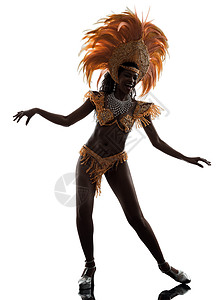 女桑巴舞者成年人冒充狂欢女性舞蹈家快乐阴影羽毛服饰幸福图片