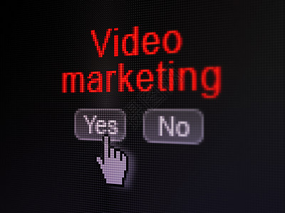 财务概念 数字电脑屏幕上的视频营销图片