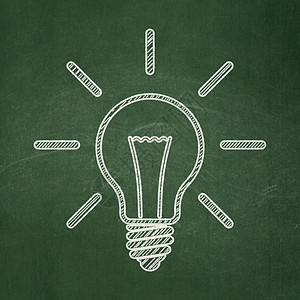 商业概念 黑板背景的轻批量领导团队教育领导者思考灯泡战略学习企业管子图片