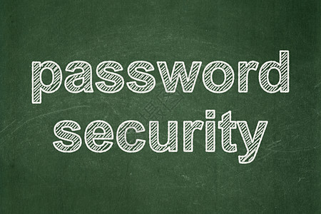 安全概念 黑板背景上的密码安全网络白色政策攻击黑色粉笔数据犯罪课堂技术图片