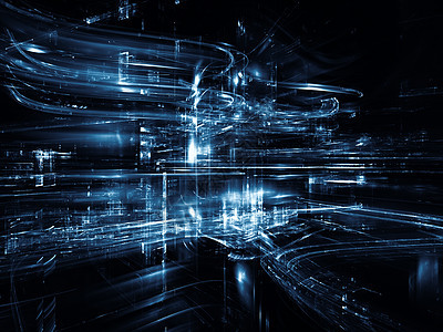 城市要素蓝色技术想像力信息技术消失数学进步工程辉光运动图片