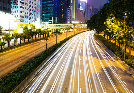 香港繁忙交通商业建筑景观市中心运输城市中心公共汽车高峰摩天大楼图片