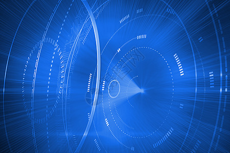未来闪闪发光界面未来派圆圈计算技术拨号绘图辉光计算机数字图片