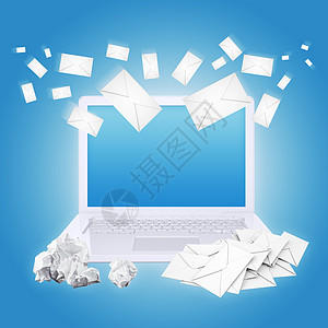 笔记本纸和信袋床单折痕宏观信封起皱败家子材料垃圾技术邮件图片