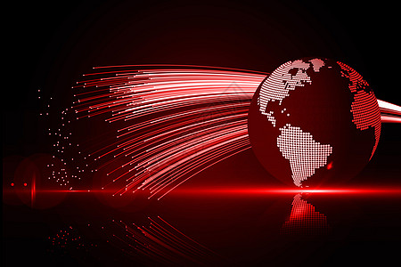 全球技术背景范围绘图国际世界未来派地球计算机红色图片