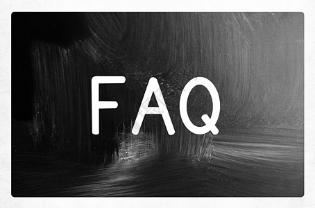 FAQ 概念学校绘画白色木板教育商业问题粉笔字母帮助图片