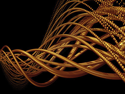 金金螺旋力量数学黄色海浪物理科学教育运动实验室正弦波背景图片