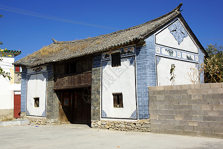 大理洱海飞鸟中国云南省埃海湖和达利附近农村风景土地蓝色阳光场地乡村农场房子天空金子自由背景