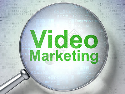 金融概念视频营销与光学玻璃数字交易成就领导者领导业务代码品牌镜片战略图片