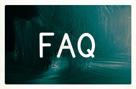 FAQ 概念白色标题黑色商业互联网粉笔木板绘画学习帮助图片