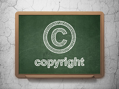 法律概念 黑板背景的版权和著作权保险贸易学习商业法庭课堂专利数据粉笔财产图片