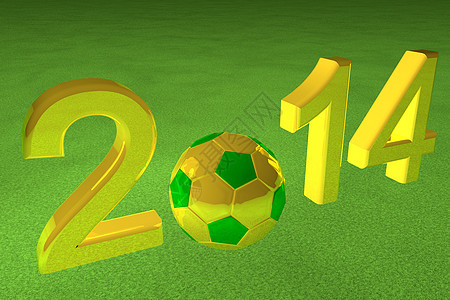 2014年游戏世界金子数字庆典季节运动白色日历杯子背景图片