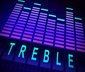 连带等级概念旋律蓝色技术均衡器音乐流行音乐插图沥青酒吧笔记背景图片