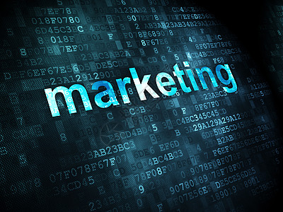 广告概念 数字背景的市场营销活动创造力电脑像素化公司网络宣传顾客展示屏幕公关图片
