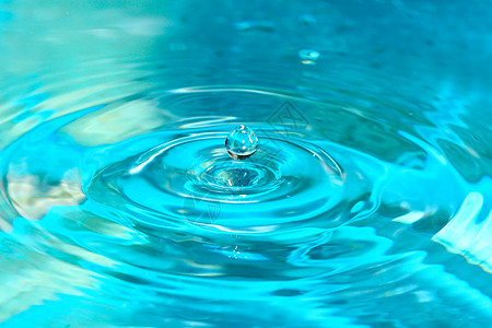 水滴特写雨滴涟漪飞溅动画液体圆圈活力环境蓝色气泡图片