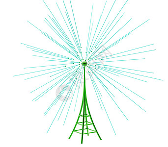 数字发射机从高塔发出信号收发器灯塔车站力量天线互联网工作室卫星中继器下载图片