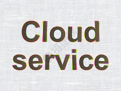 云层技术概念 关于织布纹理背景的云服务图片