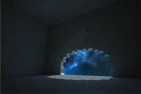暗室的云门计算机绘图云计算技术计算天空星星开幕式房间图片