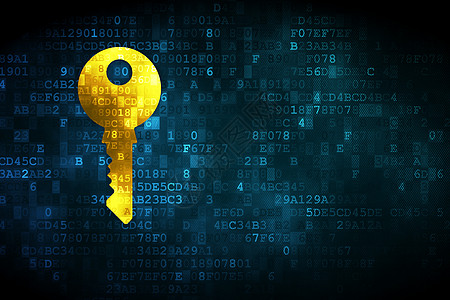 数字背景上的安全概念关键犯罪数据技术代码政策裂缝网络钥匙监视器屏幕图片