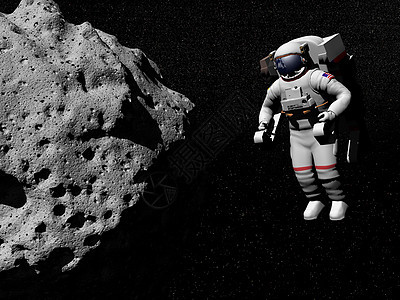 宇宙探索小行星 - 3D图片