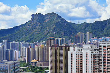 香港市的山狮岩图片