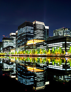 东京商业区东京办公室池塘建筑学风景摩天大楼景观公寓地标城市建筑物图片