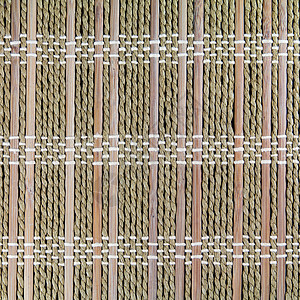 竹垫棕色材料检查格子背景纤维黄色柳条稻草草席图片