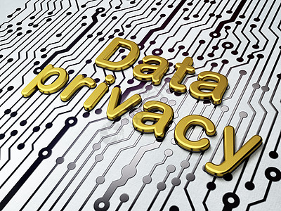 隐私概念 电路委员会背景的金数据隐私问题图片