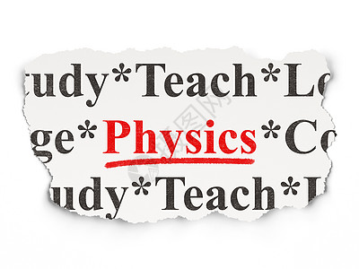 教育概念 书面形式的物理背景情况图片