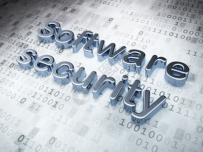 保护概念 数字背景的银软件安全性;电子背景图片