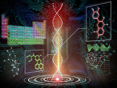 dna 螺旋接口的复合图像数据黑色保护绘图计算白色电路板电脑钥匙数字图片