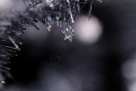 蒂塞尔 圣诞装饰品庆典花环细绳流光云杉假期礼物收藏边缘星号图片