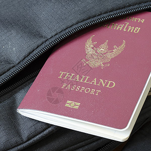 泰国护照游客安全车轮白色案件运输贮存旅行购物手提箱图片