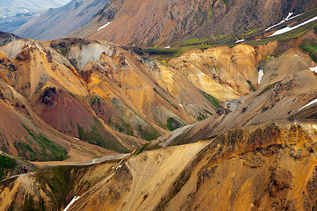 兰德曼纳卢格尔地热全景山脉旅游爬坡石头火山高地天空风景图片