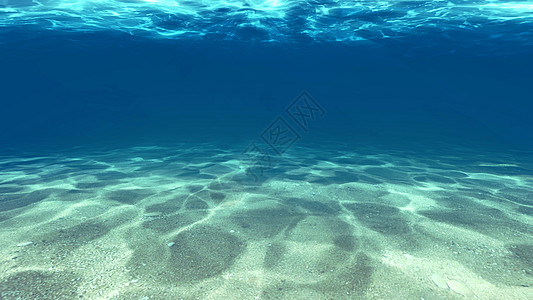 水下沙子表面蓝色水池热带波浪海洋阳光图片