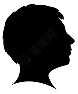 长短头发的女士 光影矢量插图女性身体女孩青少年鼻子脖子图片