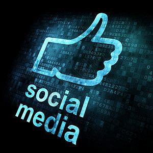 以数字背景为背景的社交媒体网络拇指按钮社区互联网社会网站手指扇子朋友图片