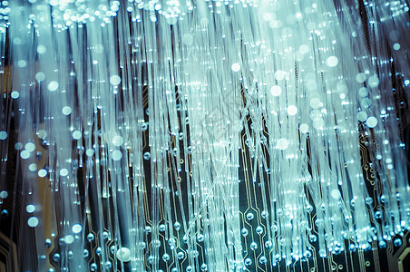 光纤电缆 纤维连接 电子通讯概念等互联网数据科学速度插图蓝色光学亮度技术电讯图片