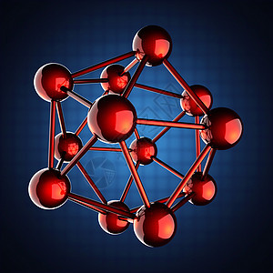 蓝色背景原子模型技术圆圈物理反射网格研究网络地球教育科学图片