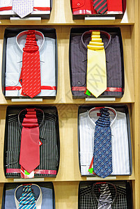 领带和衬衫纺织品男性按钮办公室男人丝绸销售展示衣领时尚图片
