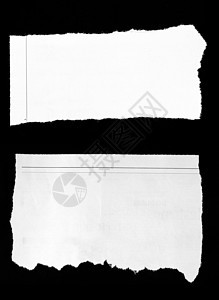 撕纸纸剪裁新闻笔记空间元素空白宏观黑色废料磨损图片